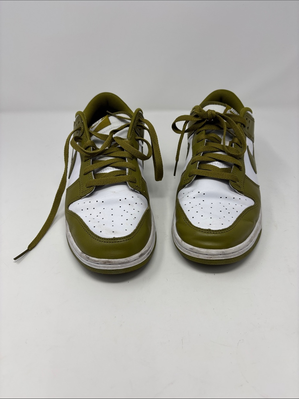 Nike | Olive Green and White sneakers shoes 10.5